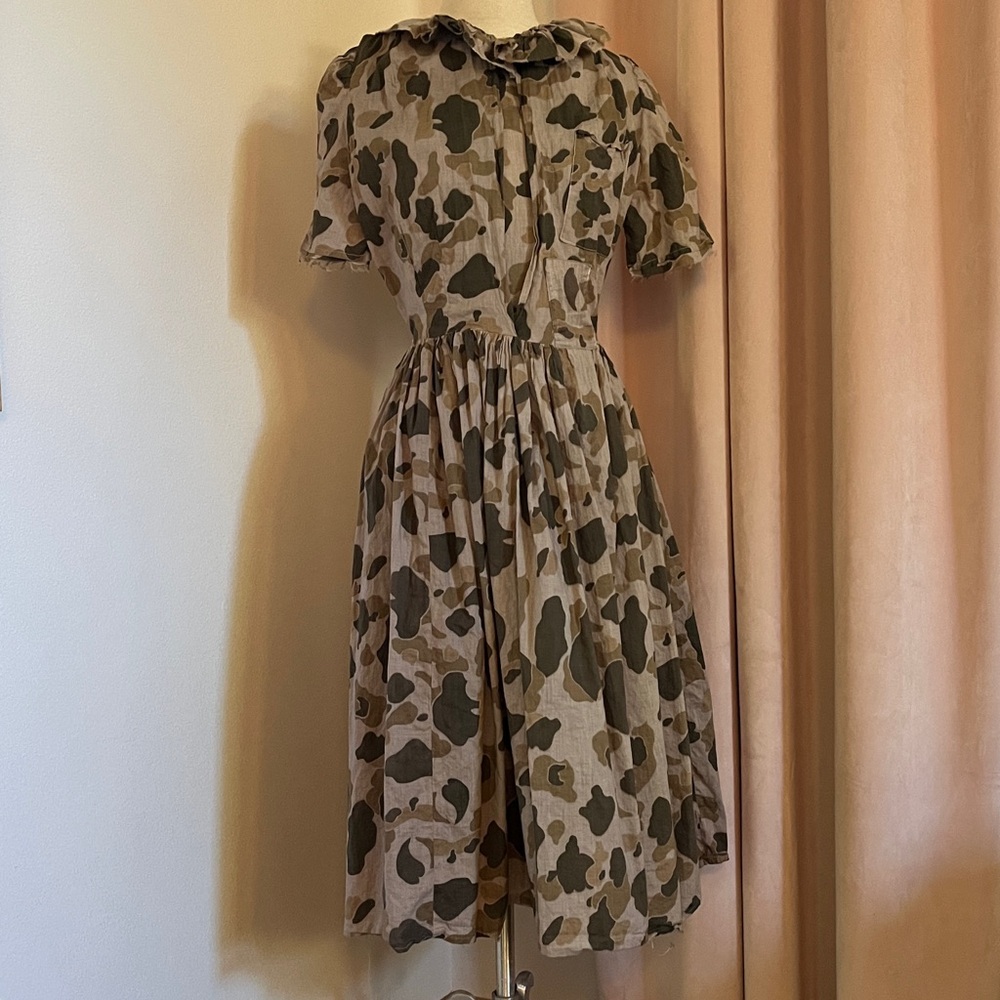 Airy Cotton Ruffle Dress